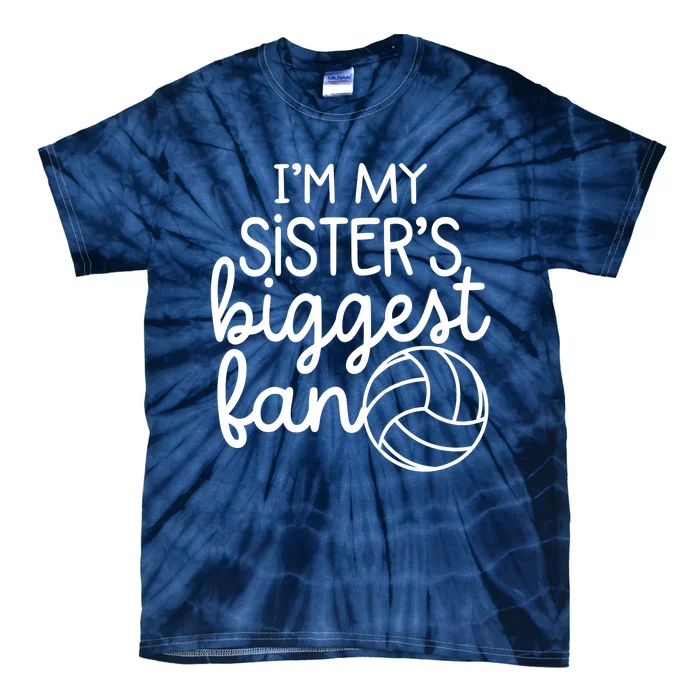 Volleyball Big Sisters Biggest Fan Tie-Dye T-Shirt