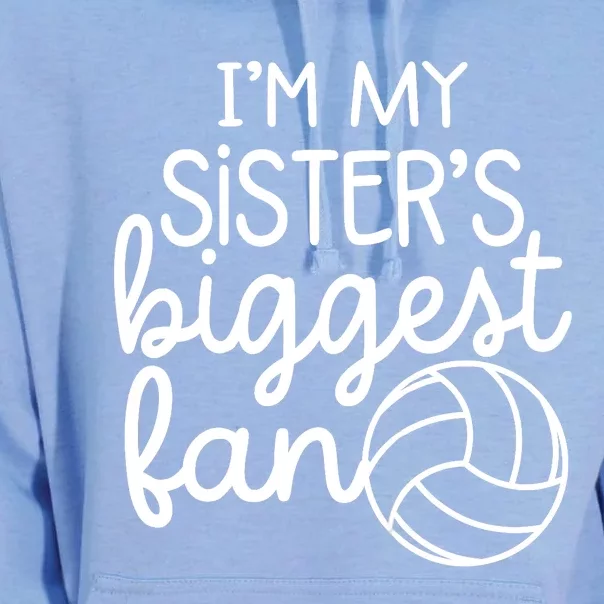 Volleyball Big Sisters Biggest Fan Unisex Surf Hoodie