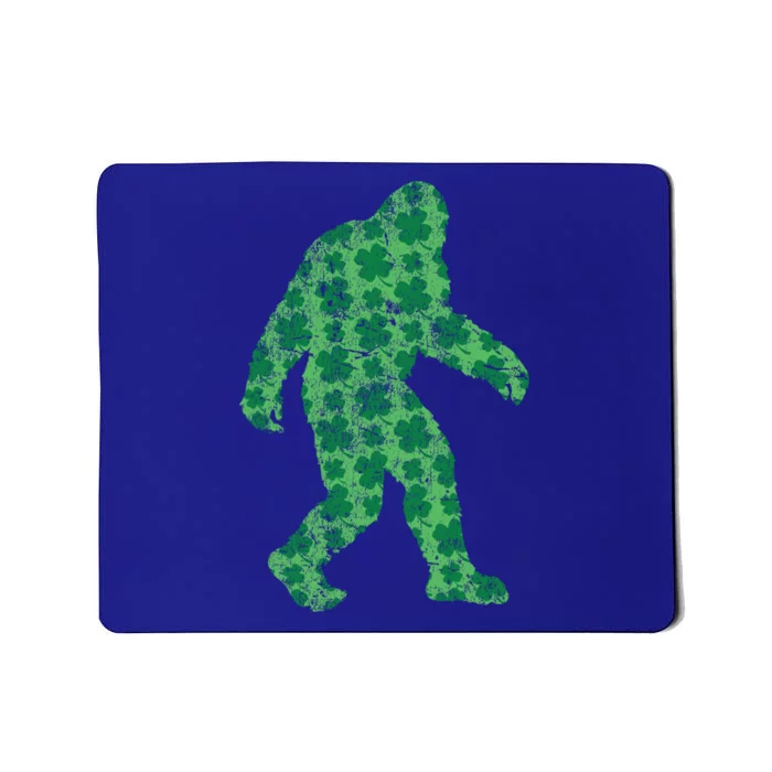 Vintage Bigfoot St Patrick's Day 4 Leaf Clover Sasquatch Meaningful Gift Mousepad