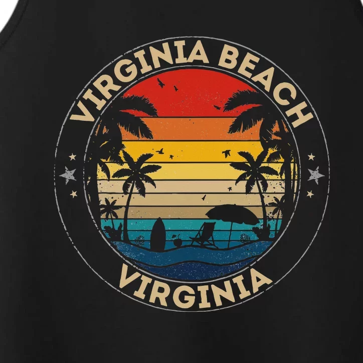 Virginia Beach Souvenir Virginia Reminder Performance Tank