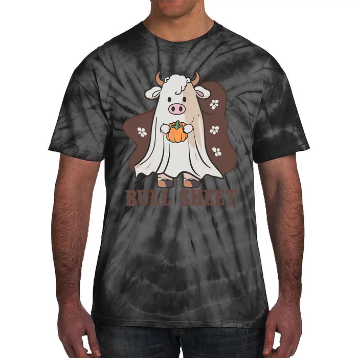 Vintage Bull Sheet Ghost Western Halloween Tie-Dye T-Shirt