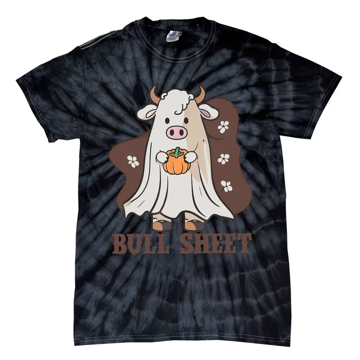 Vintage Bull Sheet Ghost Western Halloween Tie-Dye T-Shirt