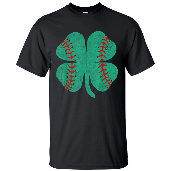 Vintage Baseball Shamrock St Patricks Day Shirt  b.o.y.s Tall T-Shirt