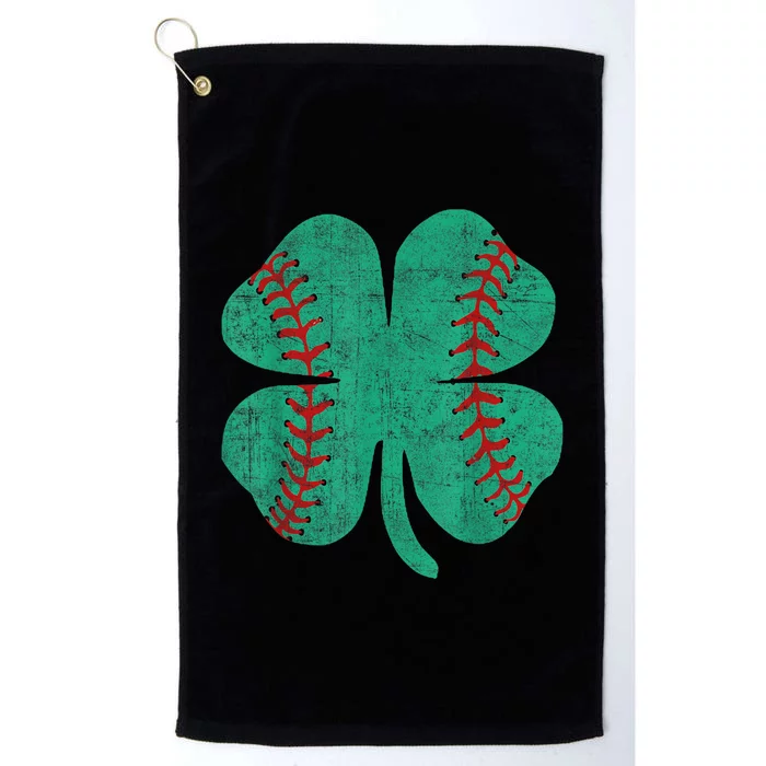 Vintage Baseball Shamrock St Patricks Day Shirt  b.o.y.s Platinum Collection Golf Towel