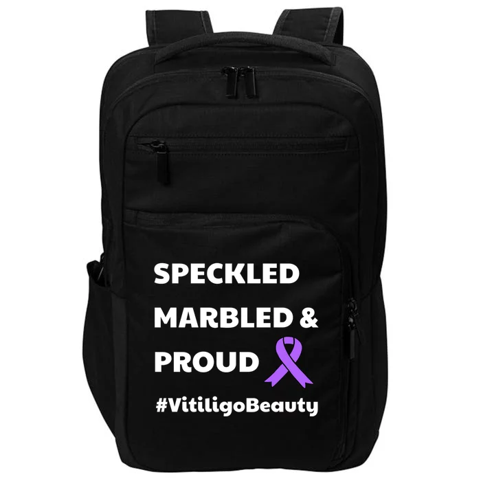 Vitiligo Beauty Speckled Marbled Proud Awareness Ribbon Cute Gift Impact Tech Backpack