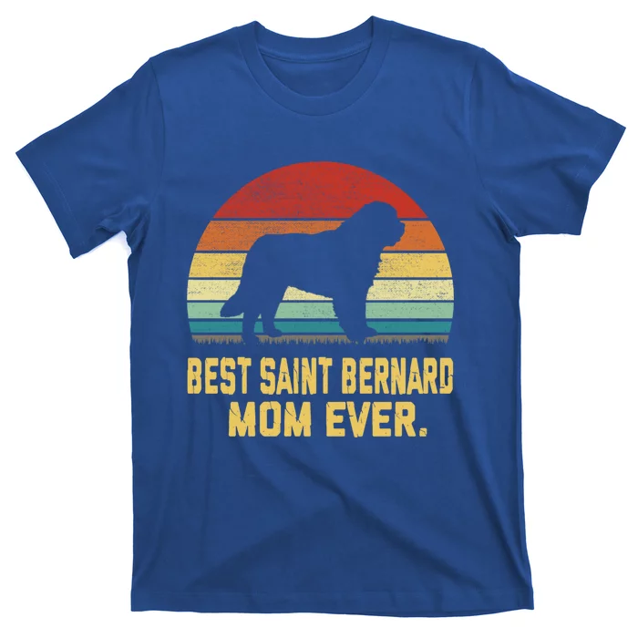 Vintage Best Saint Bernard Mom Ever Funny Gift T-Shirt