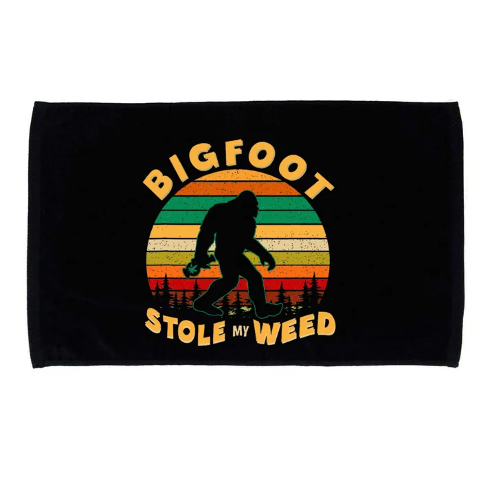 Vintage Bigfoot Stole My Weed 420 Marijuana Microfiber Hand Towel