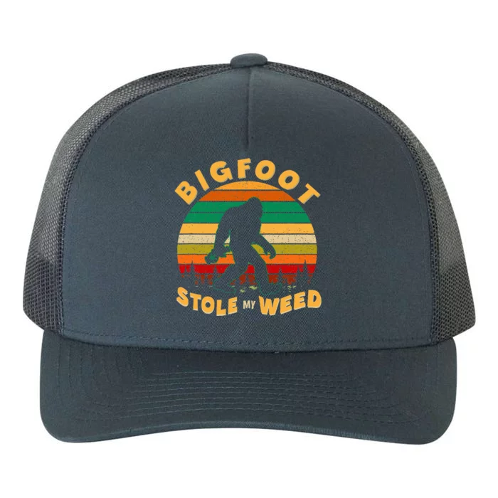 Vintage Bigfoot Stole My Weed 420 Marijuana Yupoong Adult 5-Panel Trucker Hat