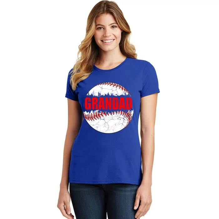 Vintage Baseball Softball Lover Grandad Fathers Day Gift Women's T-Shirt