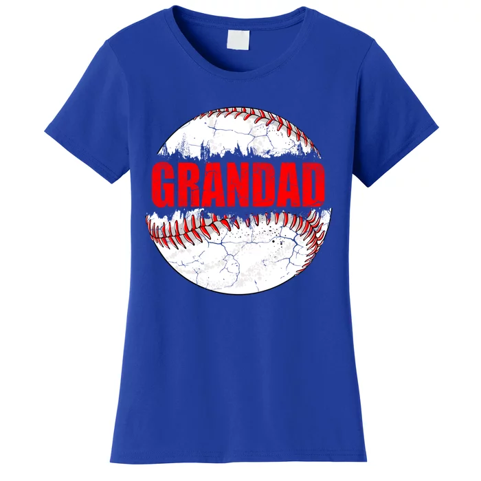 Vintage Baseball Softball Lover Grandad Fathers Day Gift Women's T-Shirt