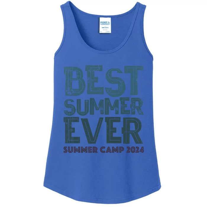 Vintage Best Summer Ever Camp 2024 Staff Cousins Nurse Meaningful Gift Ladies Essential Tank