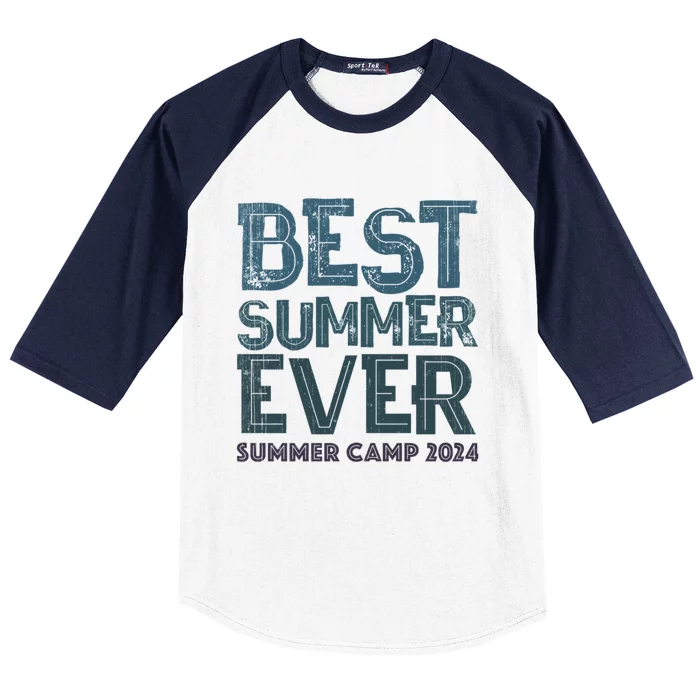 Vintage Best Summer Ever Camp 2024 Staff Cousins Nurse Meaningful Gift Baseball Sleeve Shirt