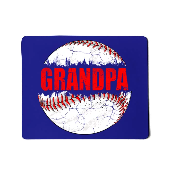 Vintage Baseball Softball Lover Grandpa Fathers Day Cute Gift Mousepad