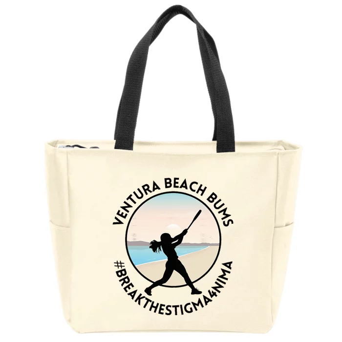 Ventura Beach Softball Team 2 Zip Tote Bag