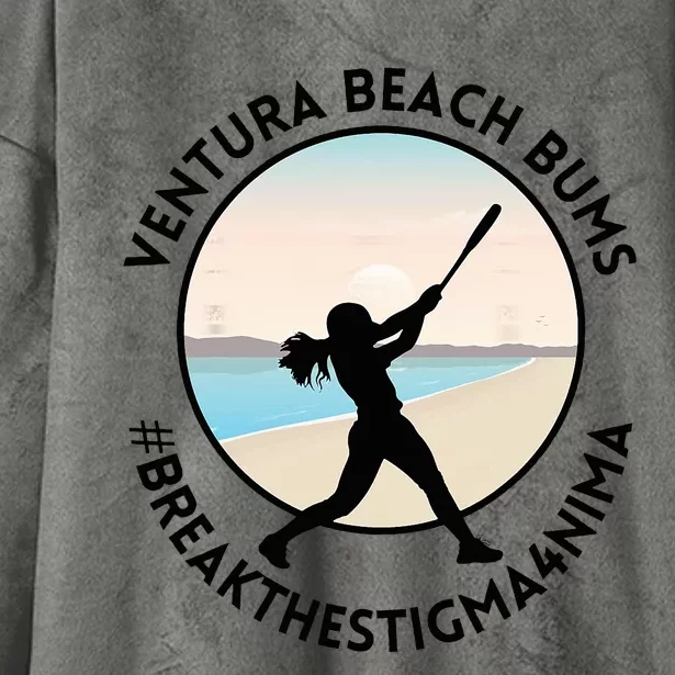 Ventura Beach Softball Team 2 Hooded Wearable Blanket