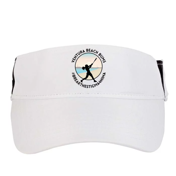 Ventura Beach Softball Team 2 Adult Drive Performance Visor