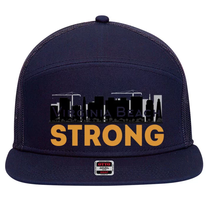 Virginia Beach Strong 7 Panel Mesh Trucker Snapback Hat