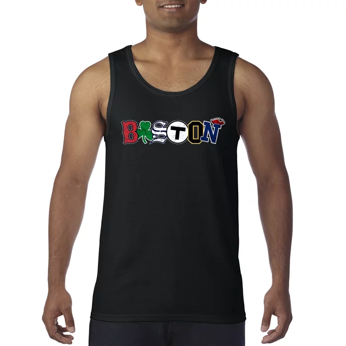 Vintage Boston Sports Fan City Pride Tank Top