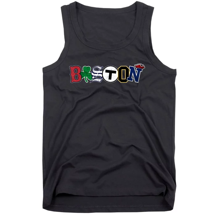 Vintage Boston Sports Fan City Pride Tank Top