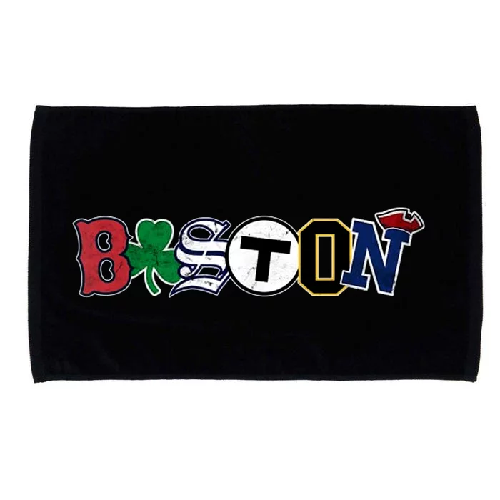 Vintage Boston Sports Fan City Pride Microfiber Hand Towel