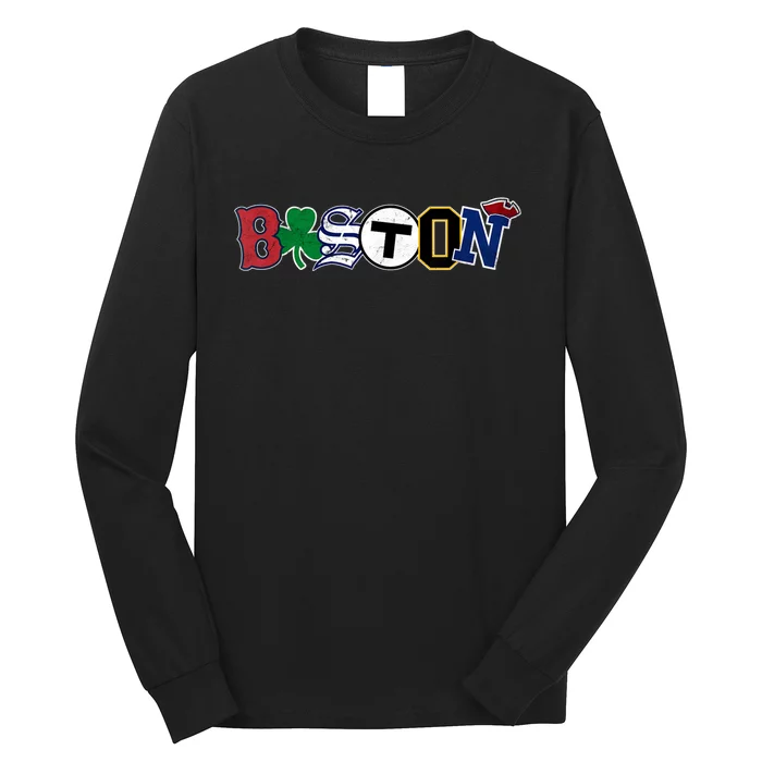 Vintage Boston Sports Fan City Pride TShirt Long Sleeve Shirt