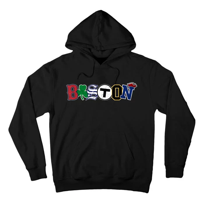 Vintage Boston Sports Fan City Pride TShirt Tall Hoodie