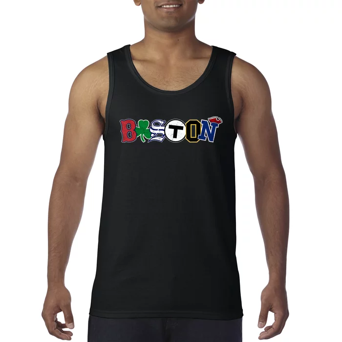 Vintage Boston Sports Fan City Pride TShirt Tank Top