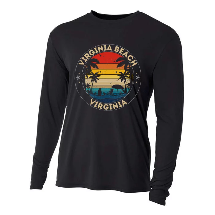 Virginia Beach Souvenir Virginia Reminder Cooling Performance Long Sleeve Crew