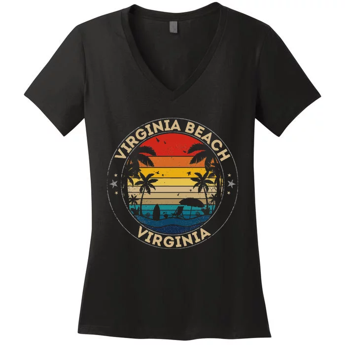 Virginia Beach Souvenir Virginia Reminder Women's V-Neck T-Shirt