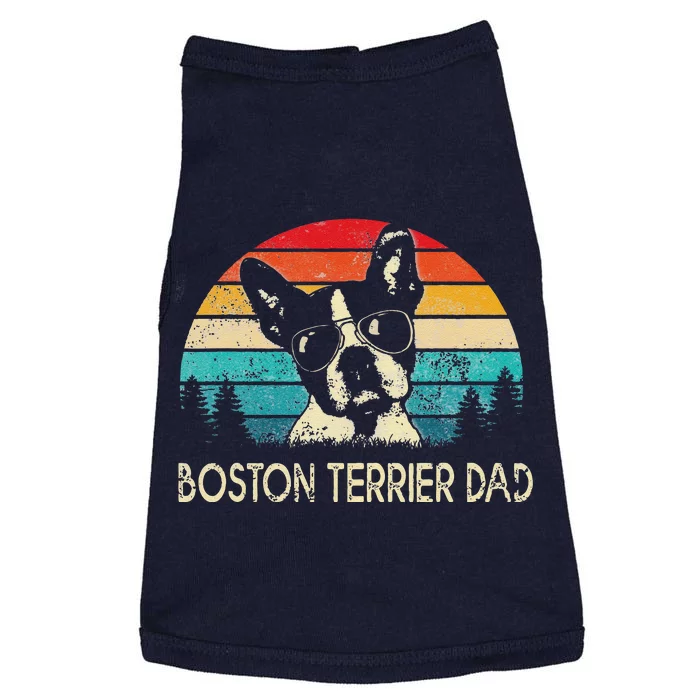 Vintage Boston Terrier Dad Dog Dad Fathers Day Doggie Tank