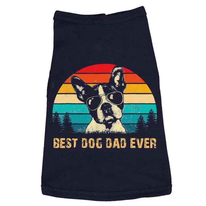 Vintage Boston Terrier Dad Dog Dad Fathers Day Doggie Tank