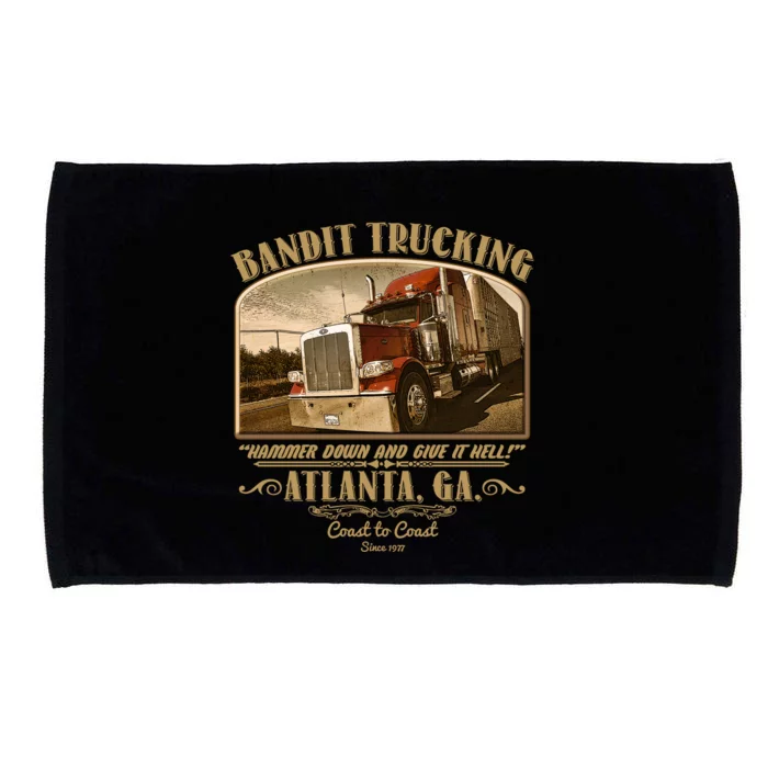 Vintage Bandit Trucking Atlanta GA Since 1977 Microfiber Hand Towel