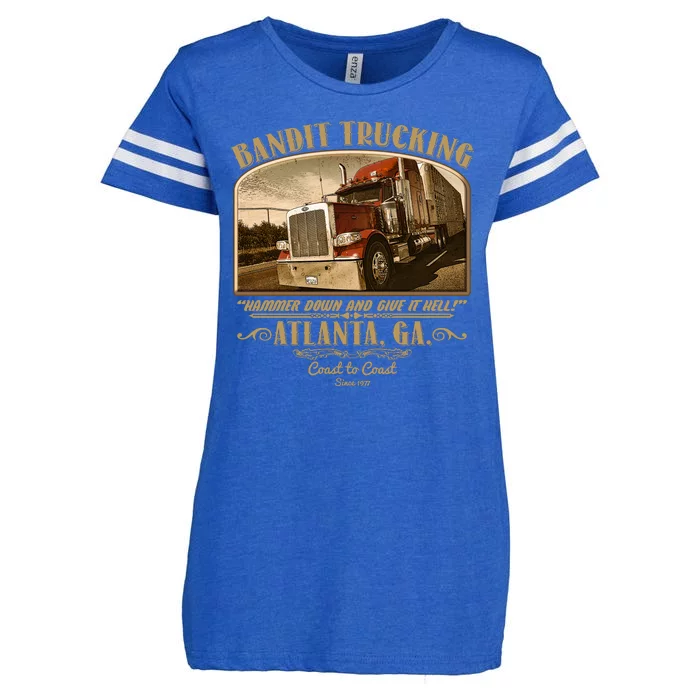 Vintage Bandit Trucking Atlanta GA Since 1977 Enza Ladies Jersey Football T-Shirt