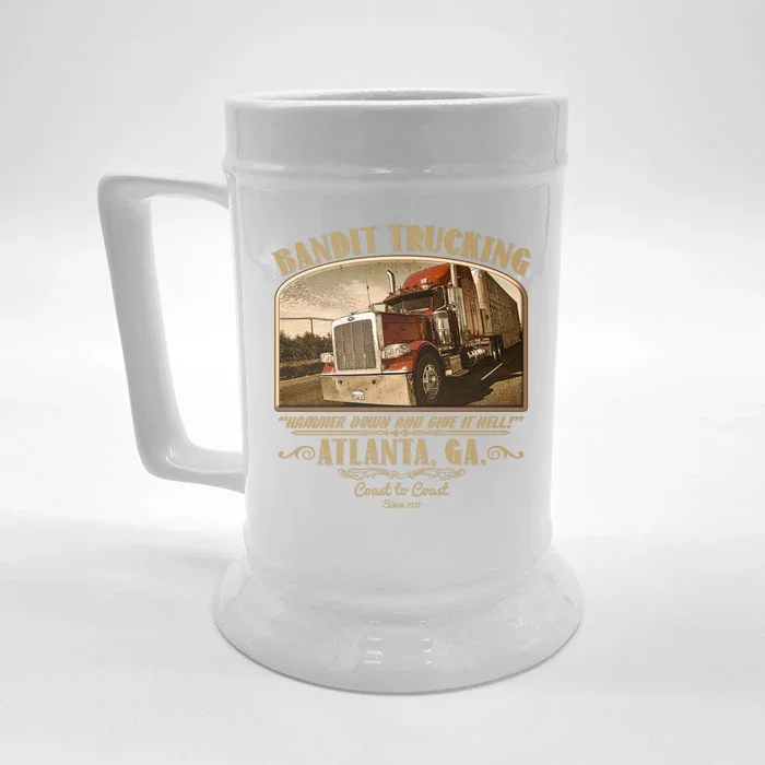 Vintage Bandit Trucking Atlanta GA Since 1977 Front & Back Beer Stein