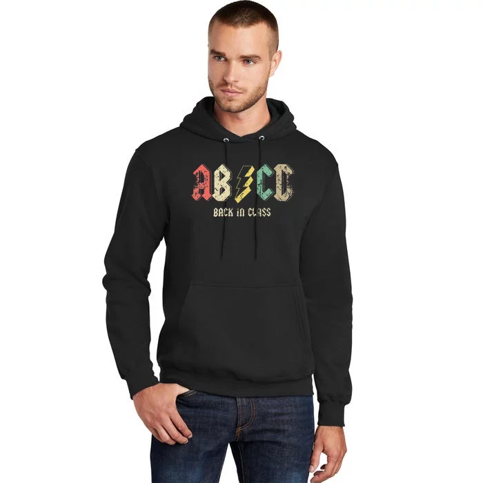 Vintage Back to School Teacher ABCD Tall Hoodie