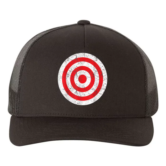 Vintage Bullseye Target Bulls Eye Funny Joke Yupoong Adult 5-Panel Trucker Hat