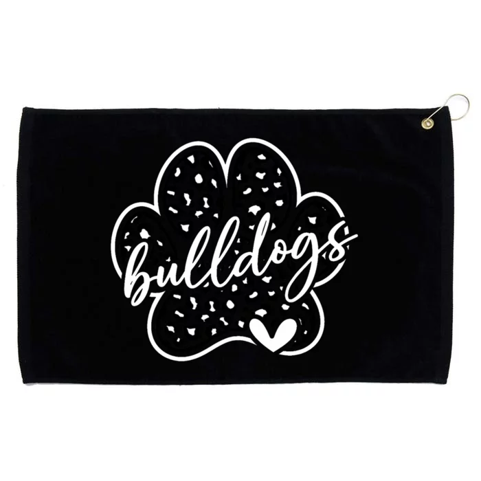 Vintage Bulldogs Team Pride School Spirit Back To School Grommeted Golf Towel