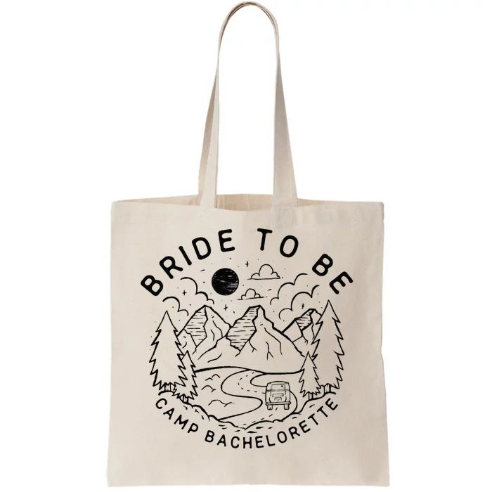 Vintage Bride To Be Camp Bachelorette Party Matching Gift Tote Bag