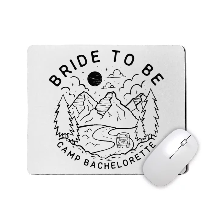 Vintage Bride To Be Camp Bachelorette Party Matching Gift Mousepad