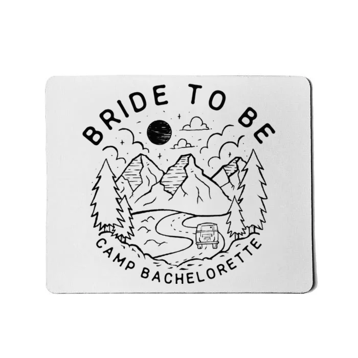 Vintage Bride To Be Camp Bachelorette Party Matching Gift Mousepad