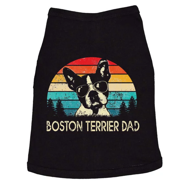 Vintage Boston Terrier Dad Dog Dad Father's Day Doggie Tank