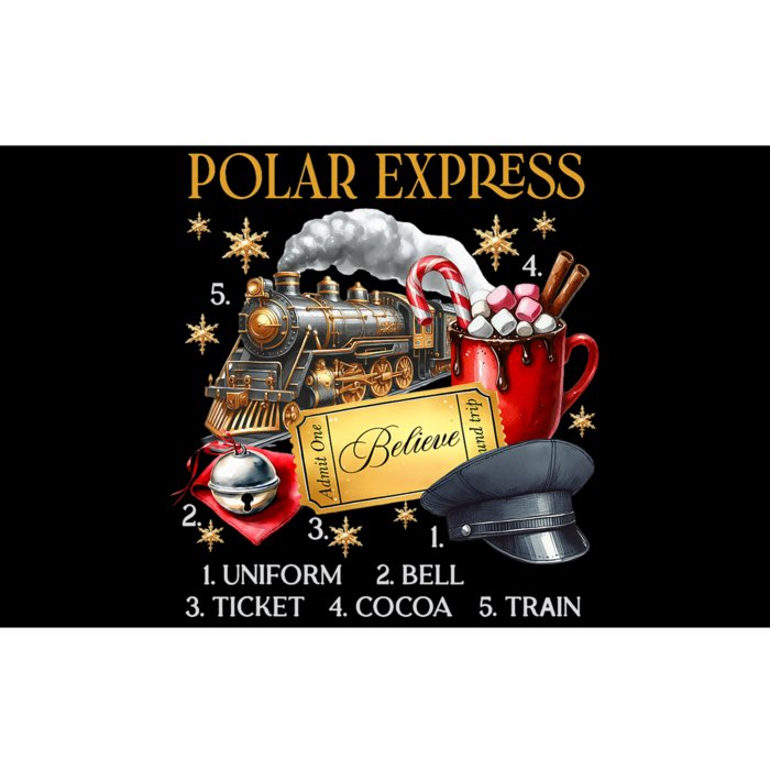 Vintage Believe Train North Pole Express All Abroad Bumper Sticker