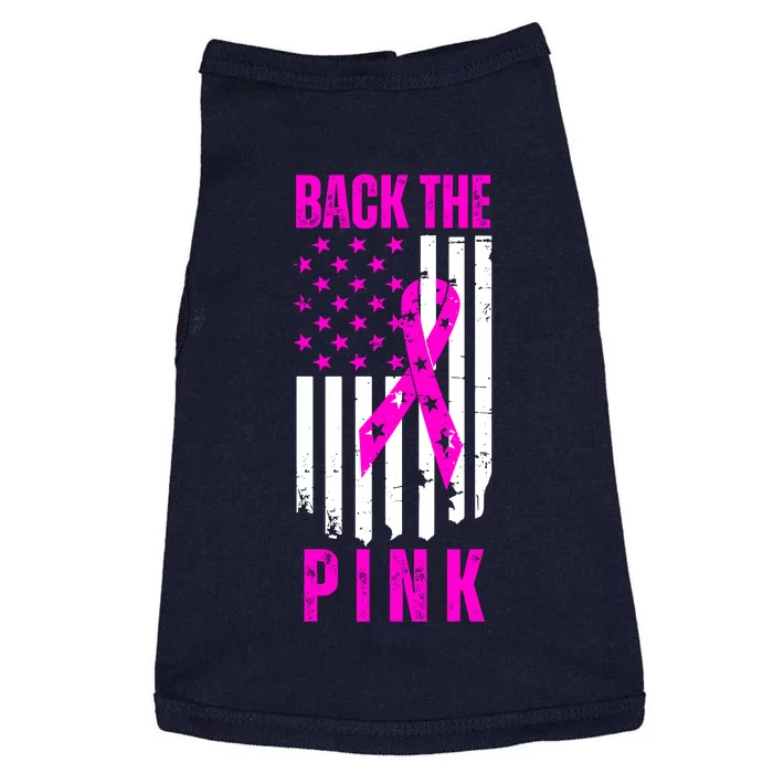 Vintage Back The Pink American Flag Doggie Tank