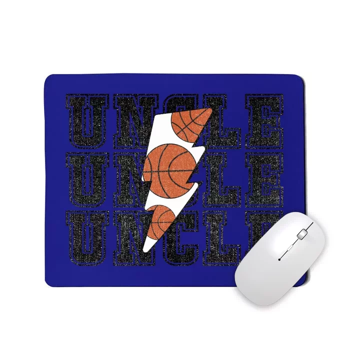 Vintage Basketball Uncle Game Day Vibes Basketball Season Funny Gift Mousepad