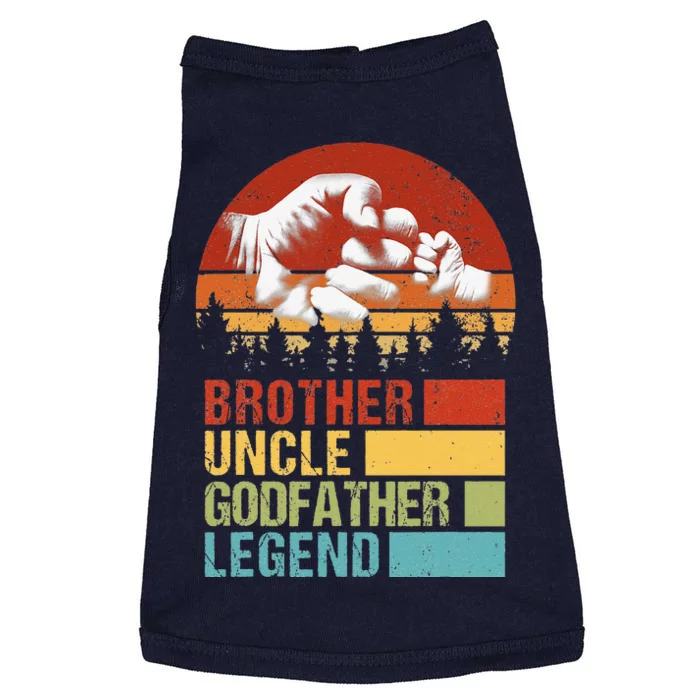 Vintage Brother Uncle Godfather Legend Fist Bump Fathers Day Doggie Tank