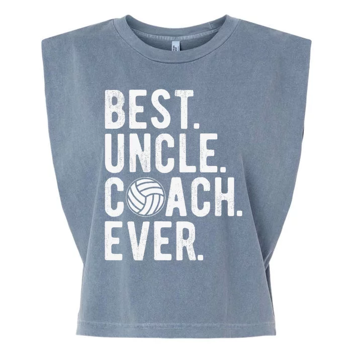 Volleyball Best Uncle Coach Ever Dad Daddy Father's Day Garment-Dyed Women's Muscle Tee