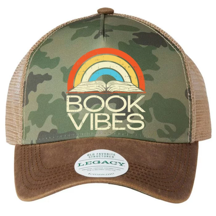 Vintage Book Vibes Retro Book Lovers Cute Gift Legacy Tie Dye Trucker Hat