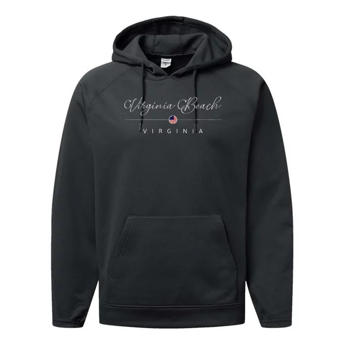 Virginia Beach Virginia Va On Virginia Beach Performance Fleece Hoodie