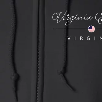 Virginia Beach Virginia Va On Virginia Beach Full Zip Hoodie