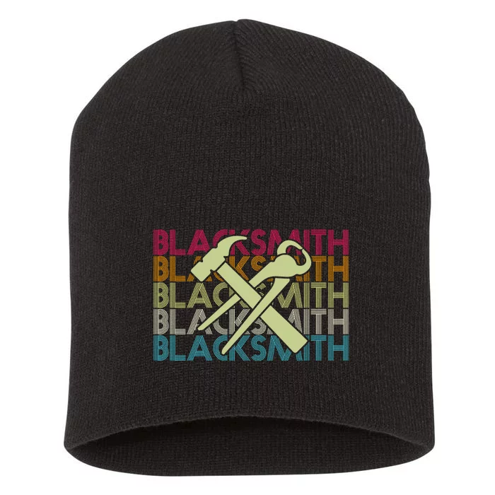 Vintage Blacksmith Short Acrylic Beanie